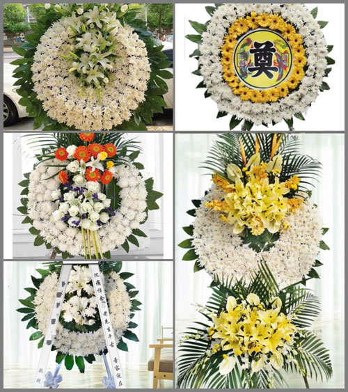 安徽池州市青阳县木镇镇越路村花圈速递